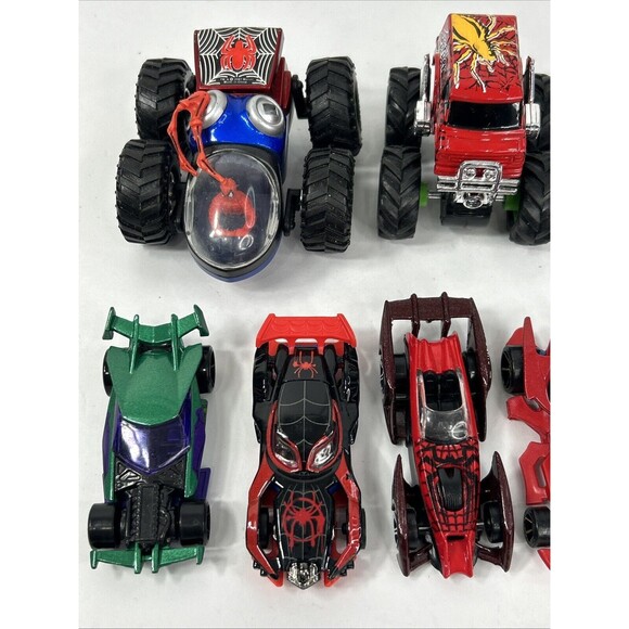 Hot Wheels Maisto Spiderman Lot Ornament Prowler Regener8rs Transforming Miles - Picture 2 of 9